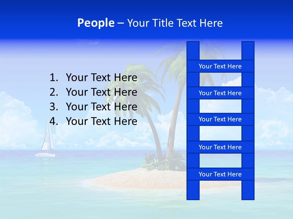 Palm Tree Nature Sunny PowerPoint Template