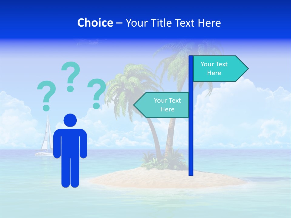 Palm Tree Nature Sunny PowerPoint Template