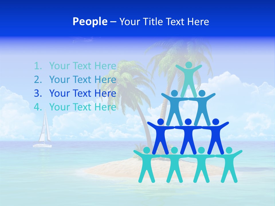 Palm Tree Nature Sunny PowerPoint Template