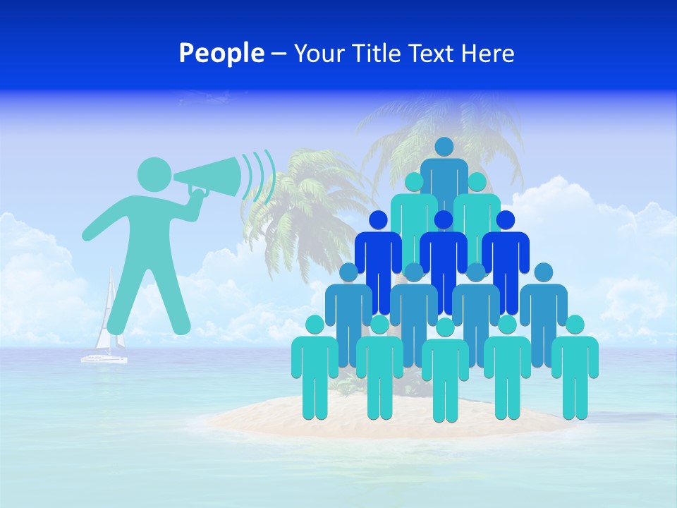 Palm Tree Nature Sunny PowerPoint Template