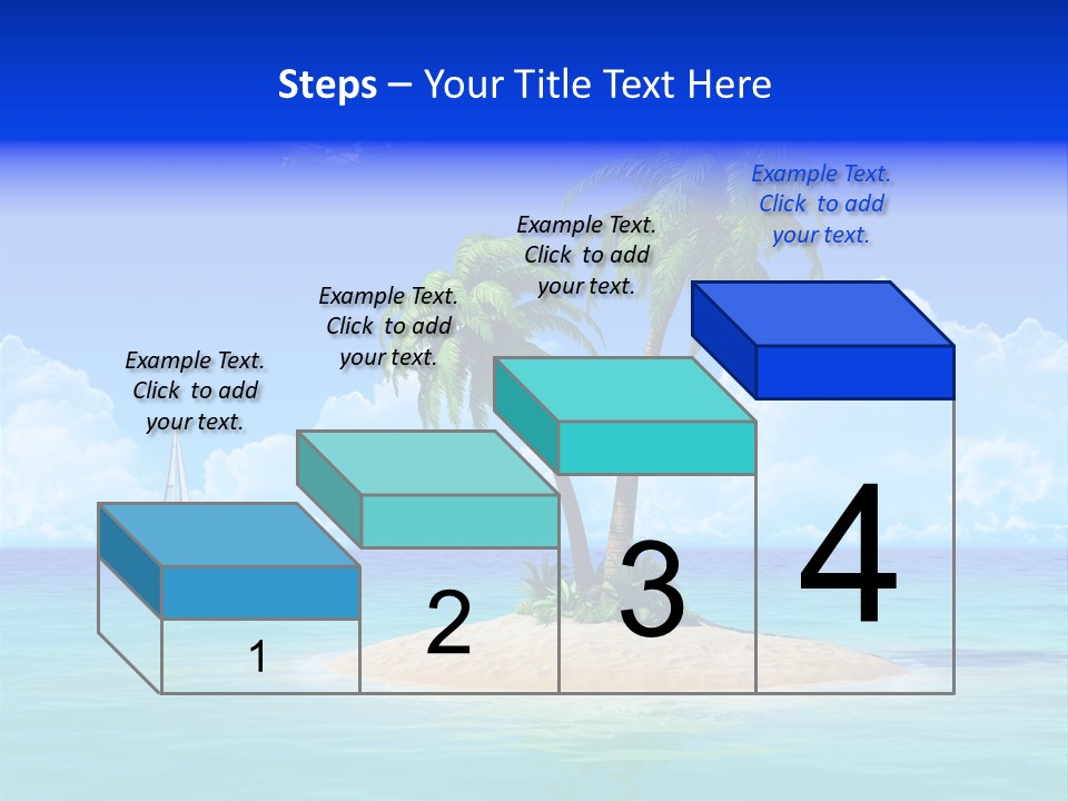 Palm Tree Nature Sunny PowerPoint Template