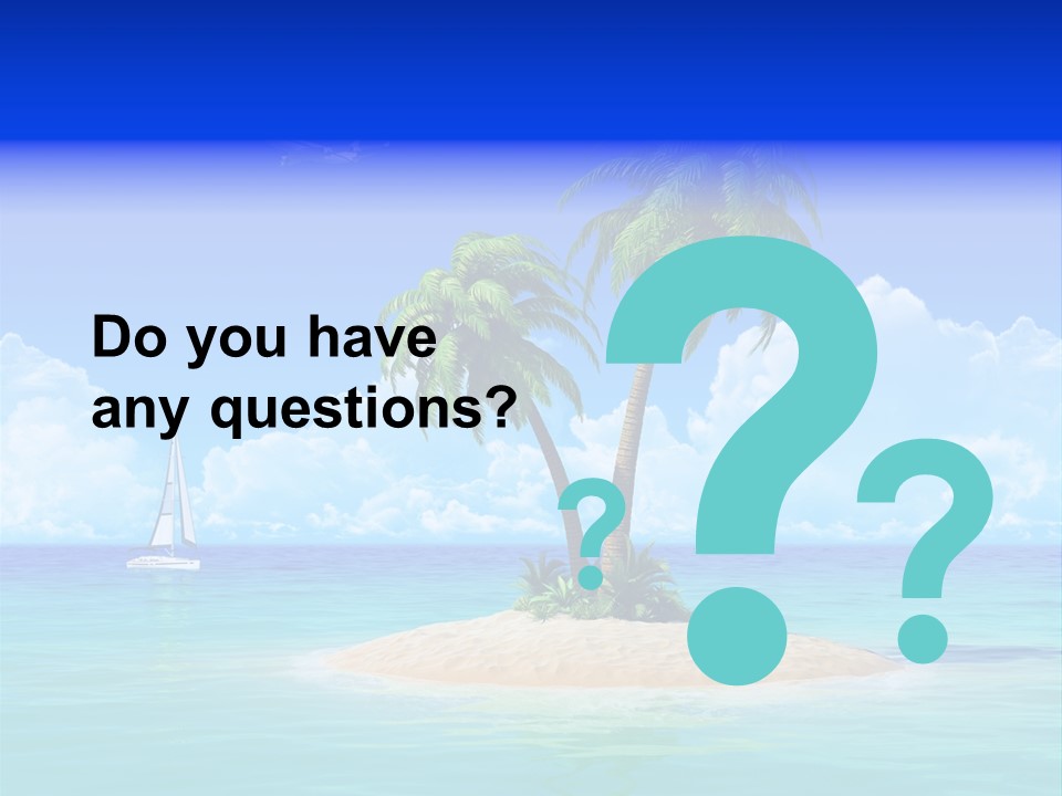 Palm Tree Nature Sunny PowerPoint Template