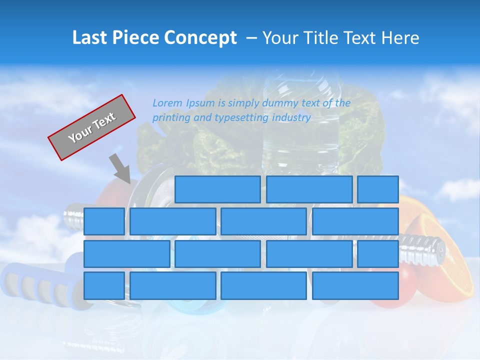 Muscle Measure Yellow PowerPoint Template