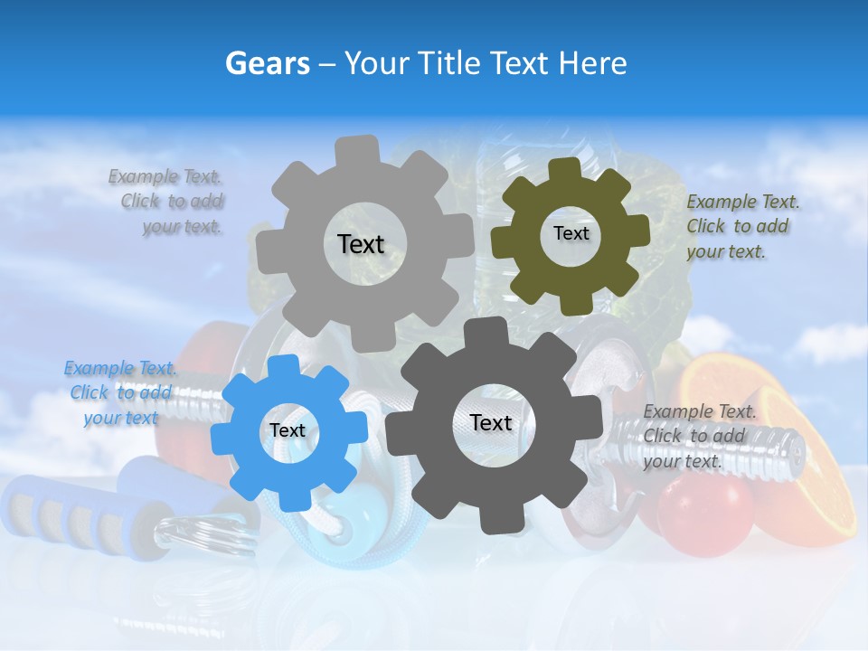 Muscle Measure Yellow PowerPoint Template