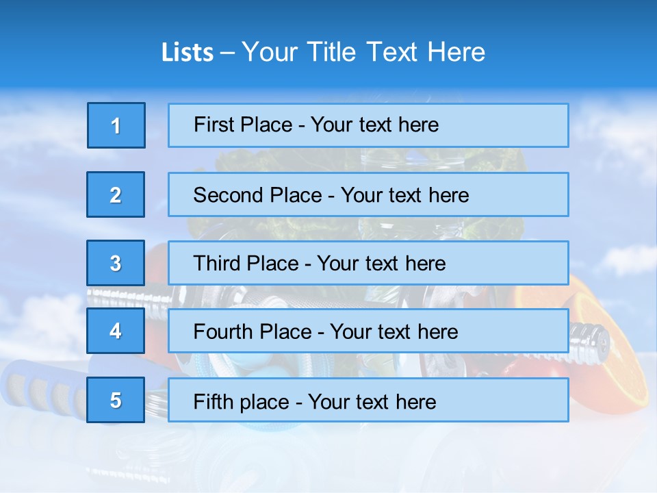 Muscle Measure Yellow PowerPoint Template