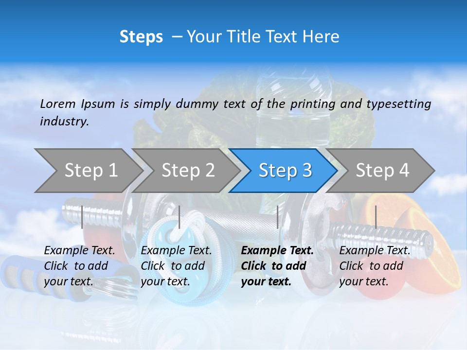 Muscle Measure Yellow PowerPoint Template