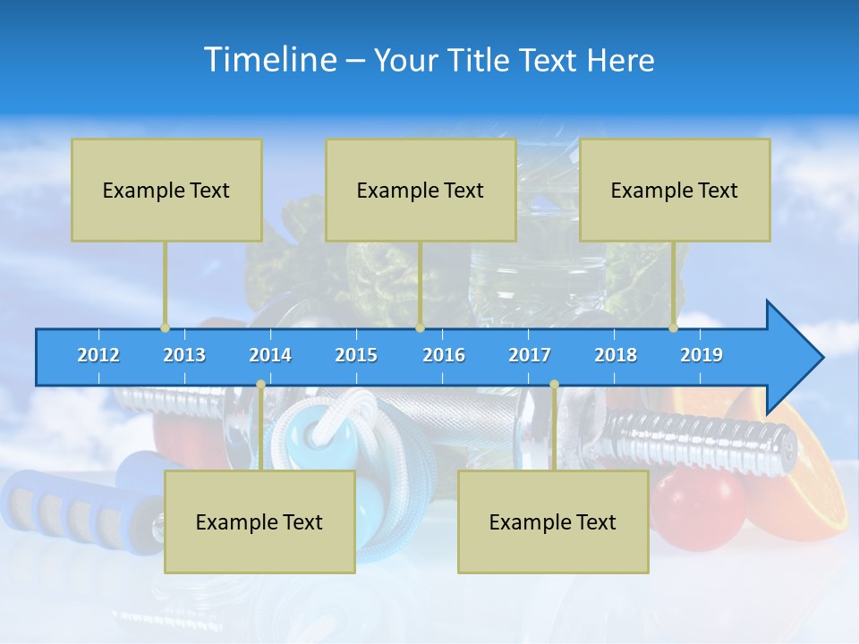 Muscle Measure Yellow PowerPoint Template