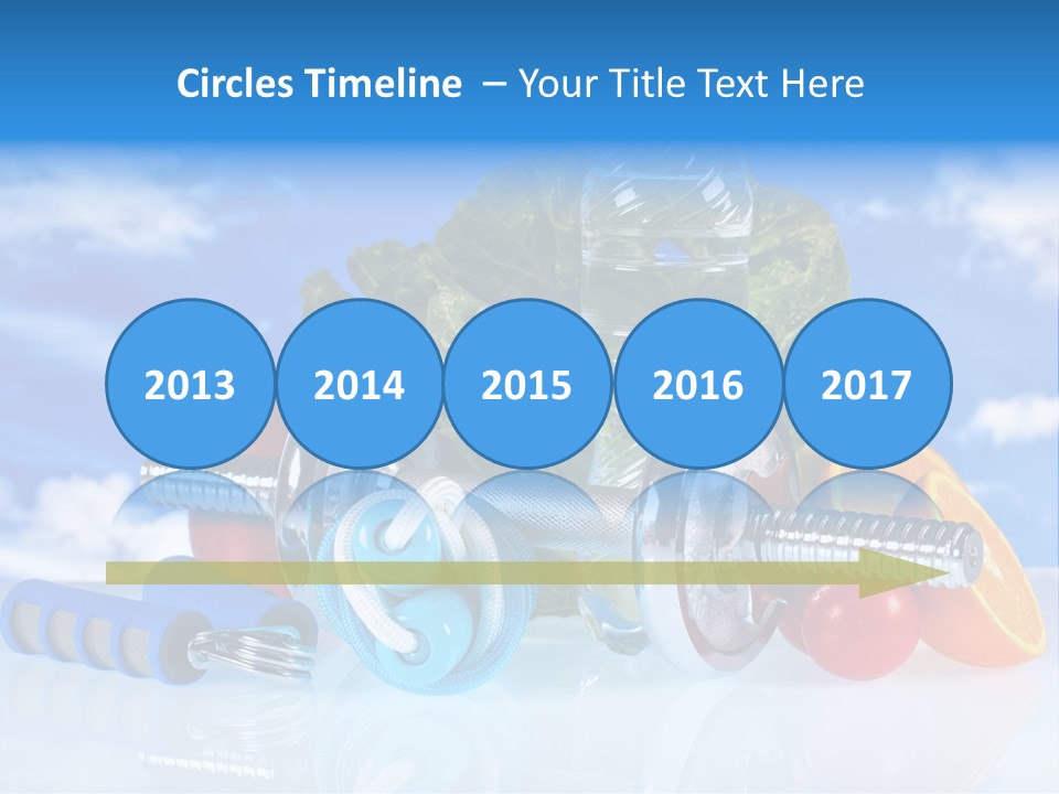 Muscle Measure Yellow PowerPoint Template