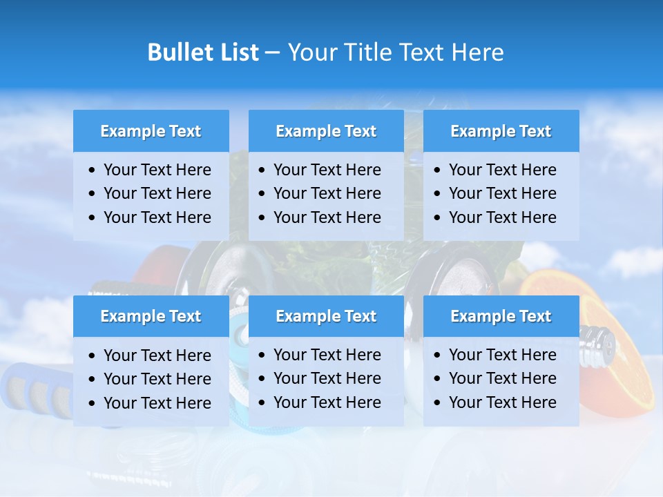 Muscle Measure Yellow PowerPoint Template