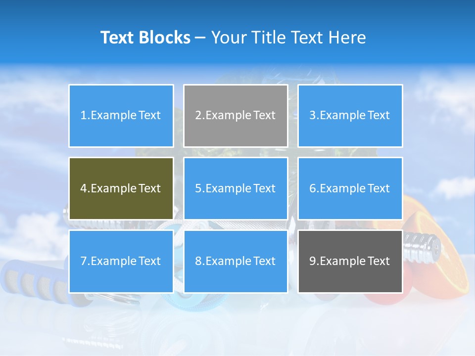 Muscle Measure Yellow PowerPoint Template