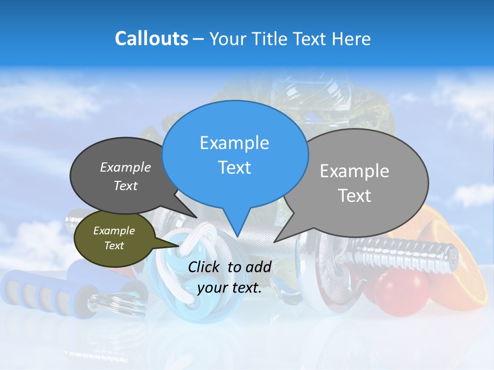 Muscle Measure Yellow PowerPoint Template