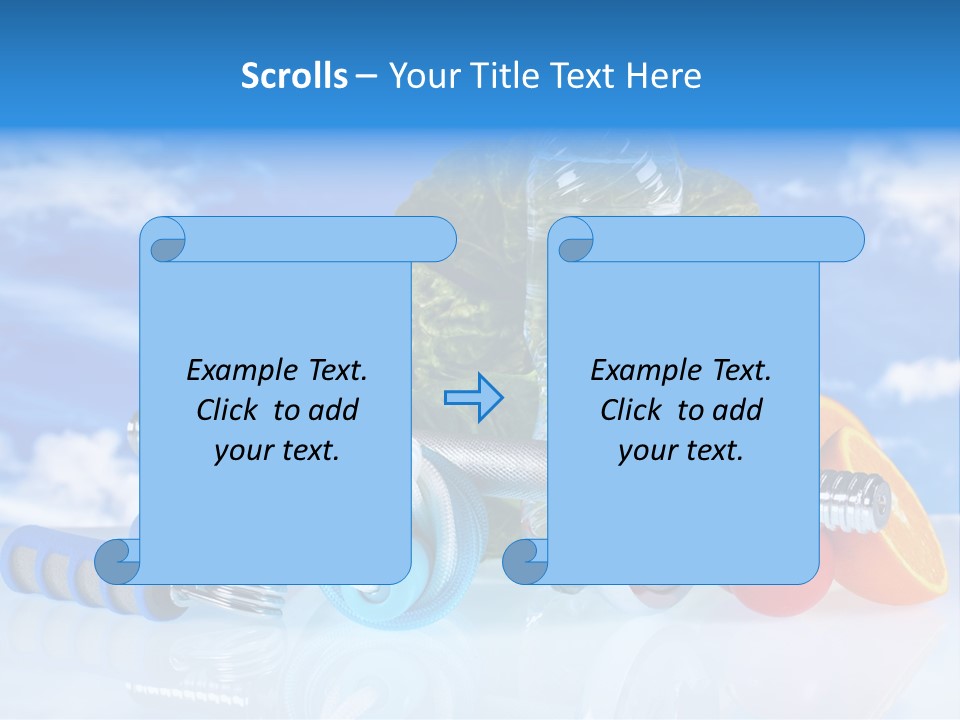 Muscle Measure Yellow PowerPoint Template