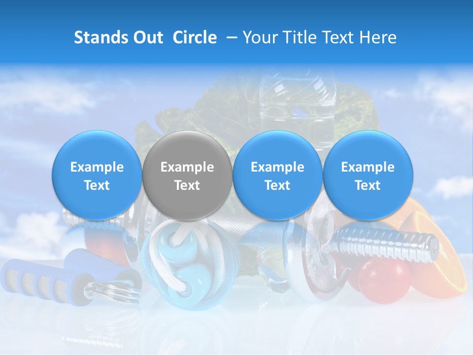 Muscle Measure Yellow PowerPoint Template