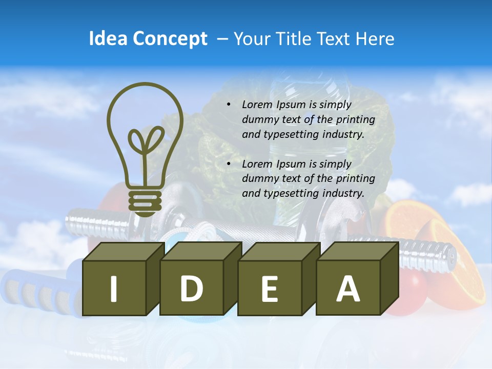 Muscle Measure Yellow PowerPoint Template