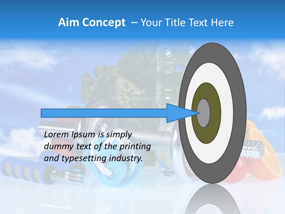 Muscle Measure Yellow PowerPoint Template