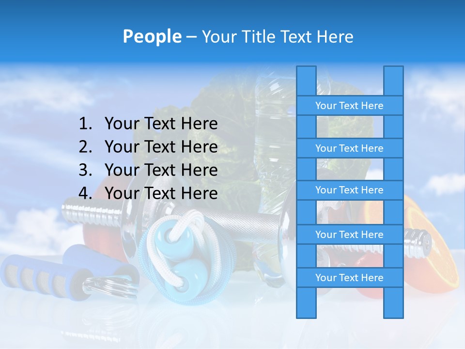 Muscle Measure Yellow PowerPoint Template