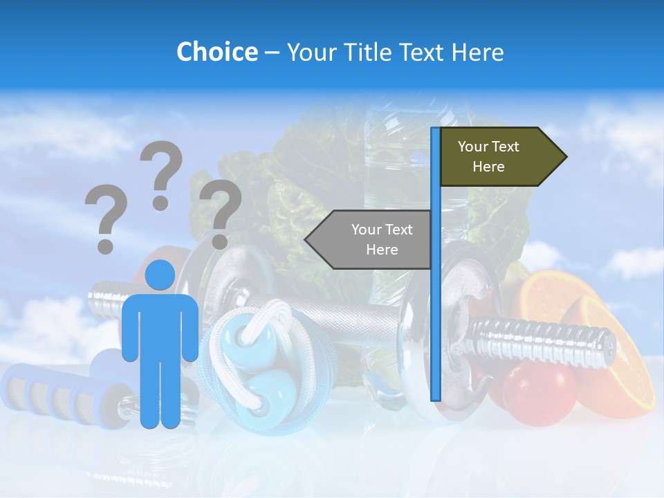 Muscle Measure Yellow PowerPoint Template