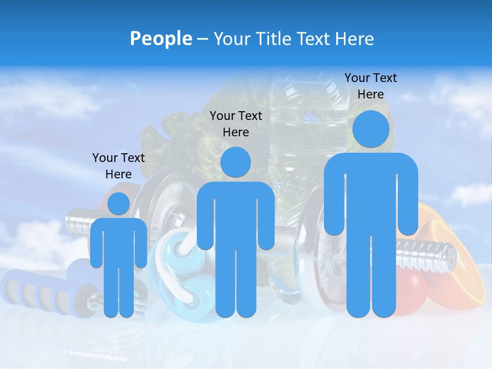 Muscle Measure Yellow PowerPoint Template