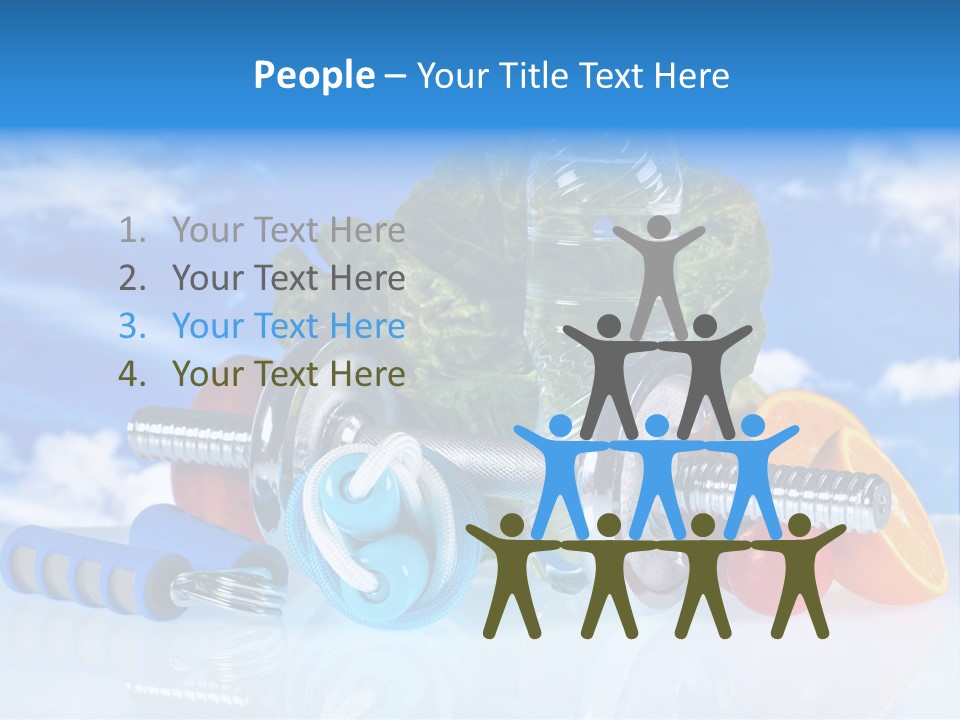 Muscle Measure Yellow PowerPoint Template