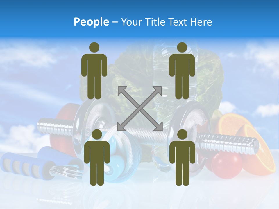 Muscle Measure Yellow PowerPoint Template