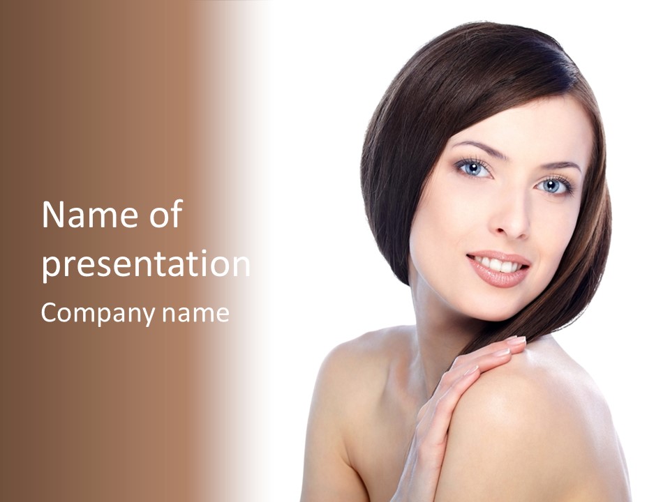 Hair Female Healthy PowerPoint Template