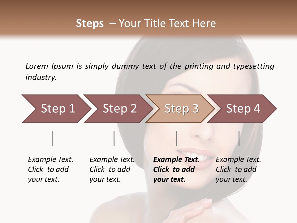 Hair Female Healthy PowerPoint Template