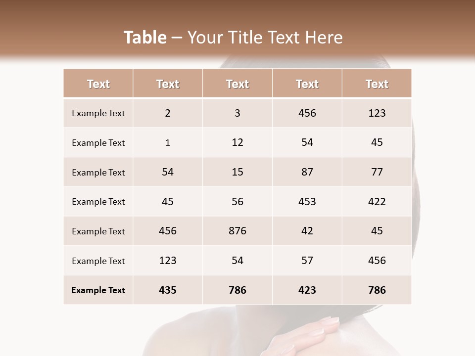 Hair Female Healthy PowerPoint Template