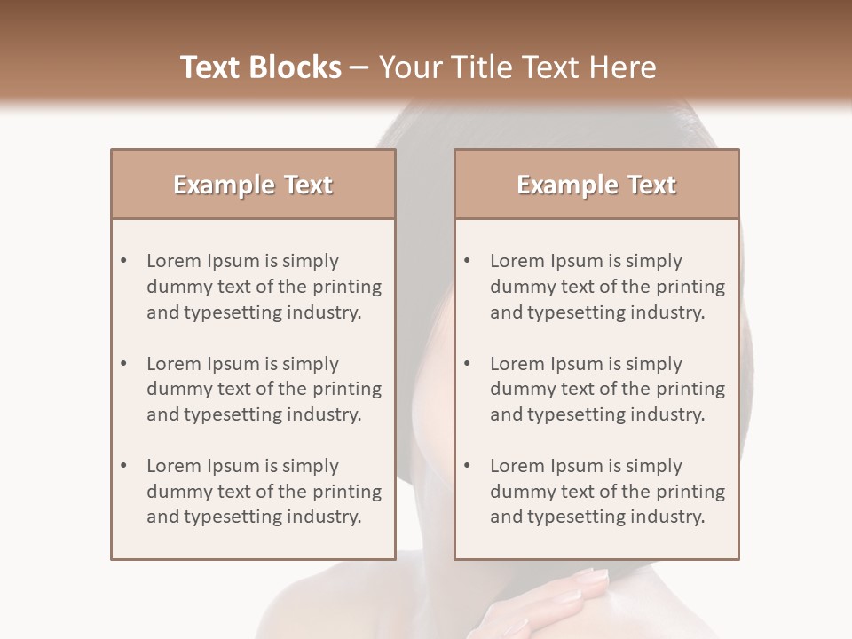 Hair Female Healthy PowerPoint Template