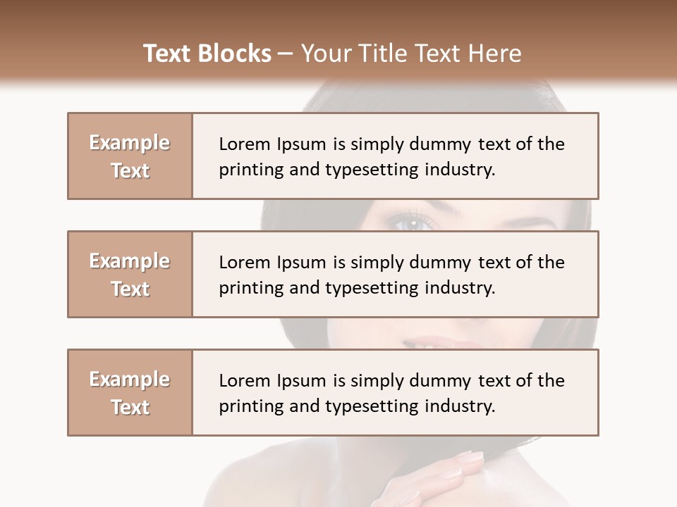 Hair Female Healthy PowerPoint Template