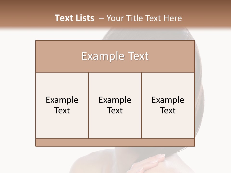 Hair Female Healthy PowerPoint Template