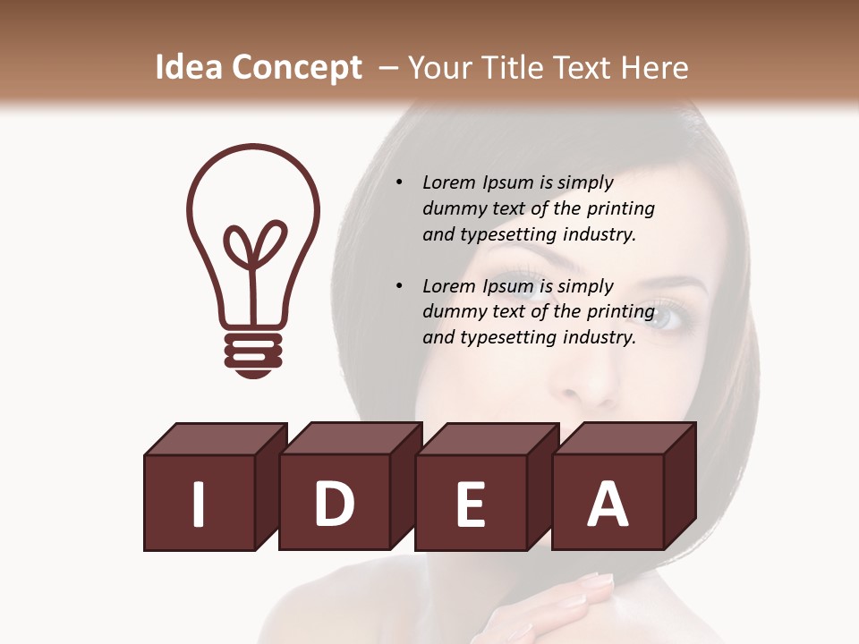 Hair Female Healthy PowerPoint Template