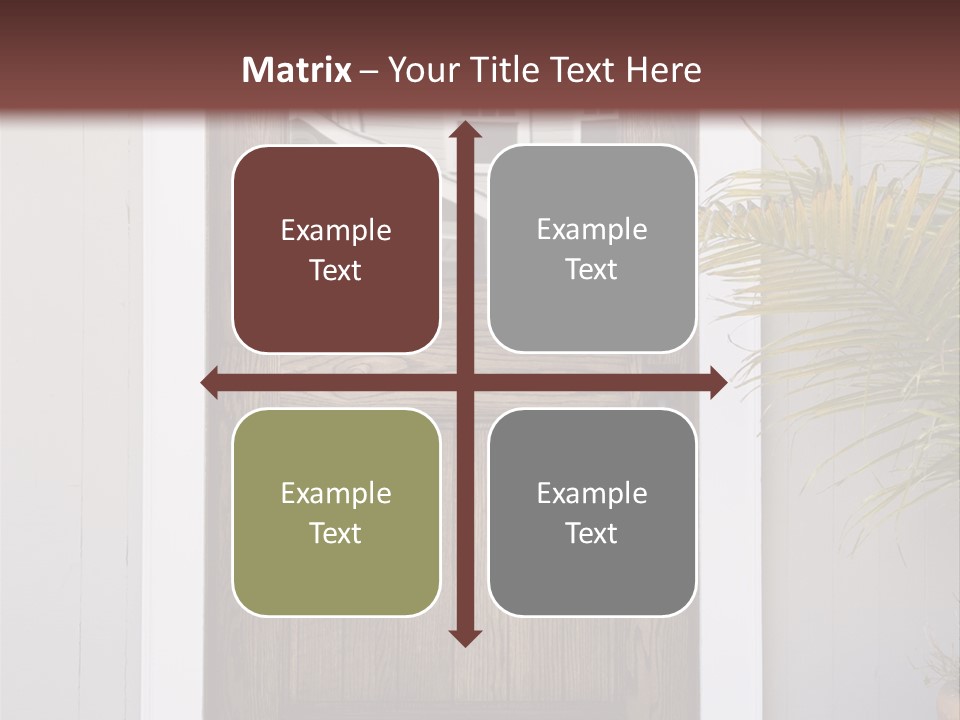 Reflection Vertical Front PowerPoint Template