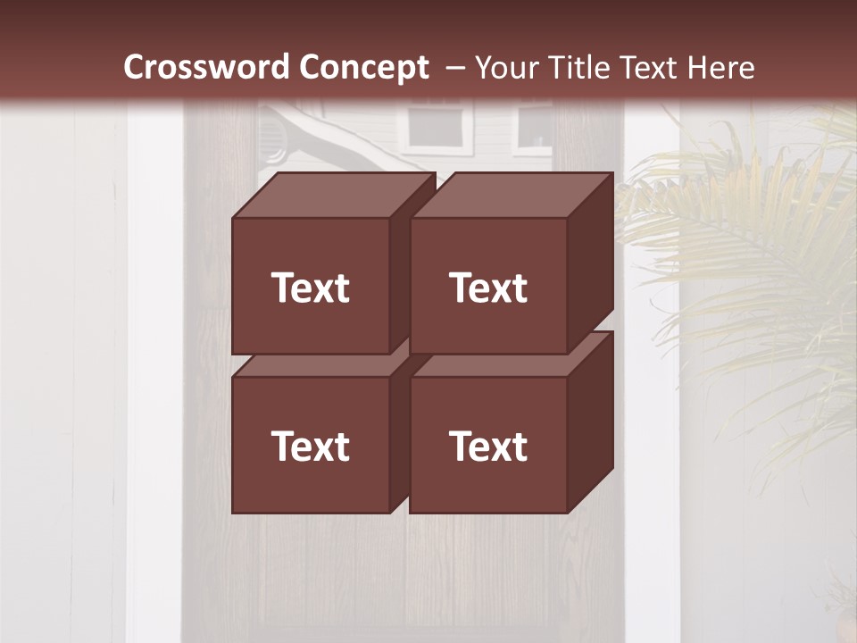 Reflection Vertical Front PowerPoint Template