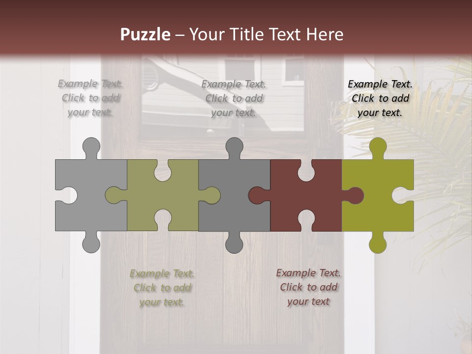 Reflection Vertical Front PowerPoint Template