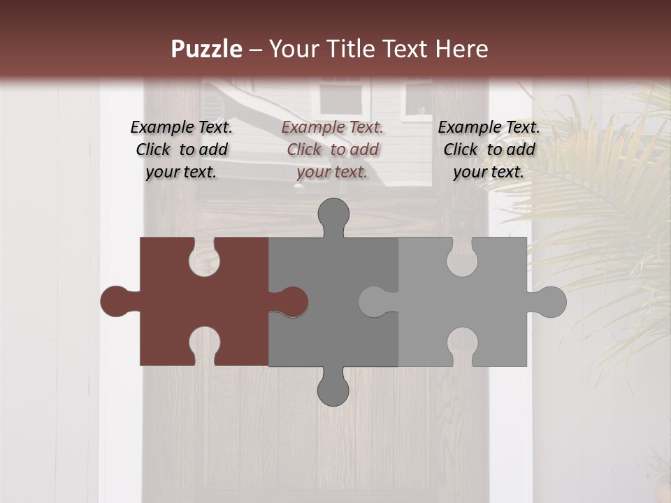 Reflection Vertical Front PowerPoint Template