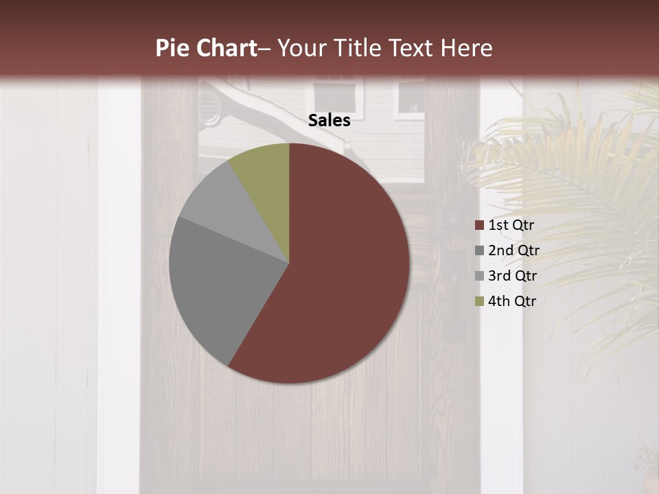 Reflection Vertical Front PowerPoint Template