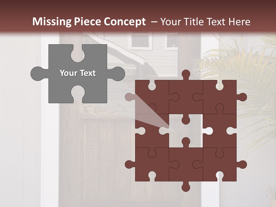 Reflection Vertical Front PowerPoint Template