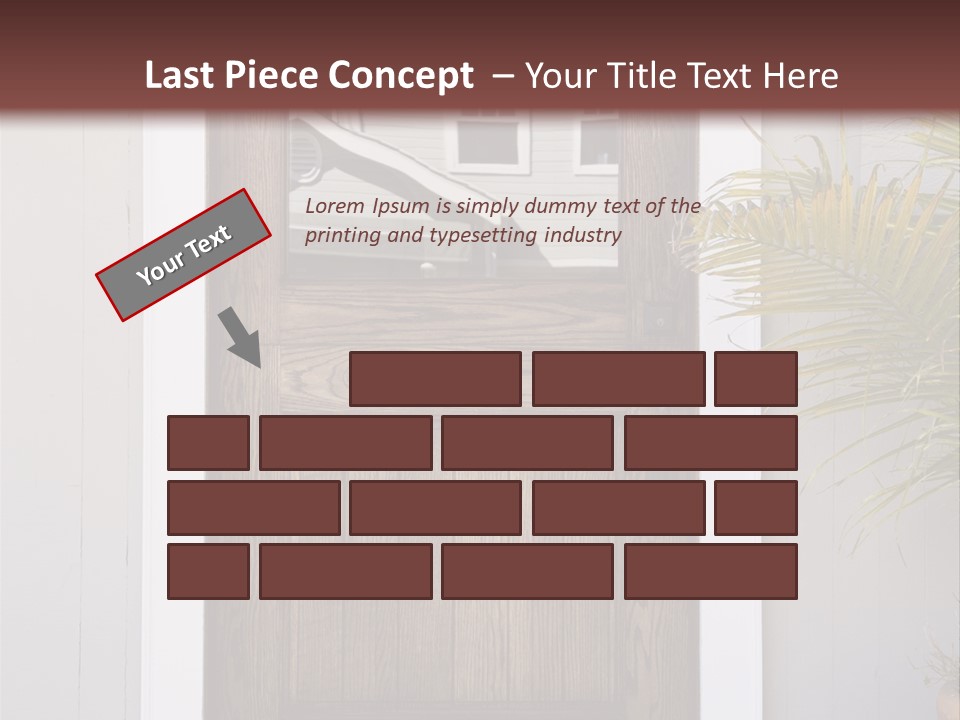 Reflection Vertical Front PowerPoint Template