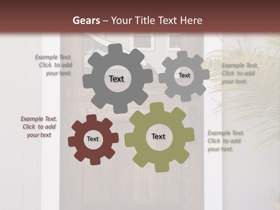 Reflection Vertical Front PowerPoint Template