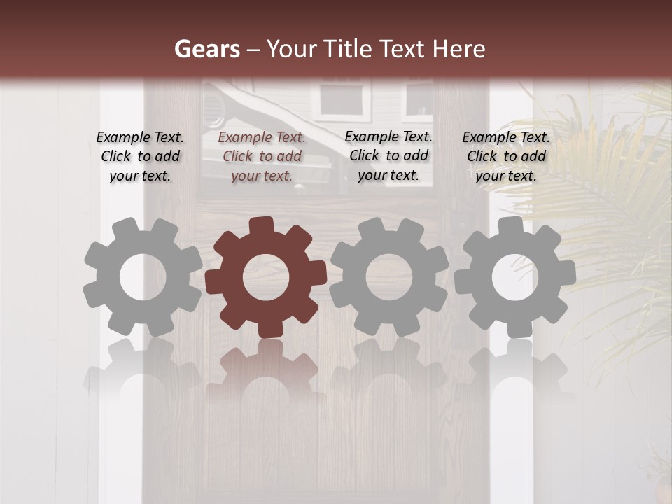 Reflection Vertical Front PowerPoint Template