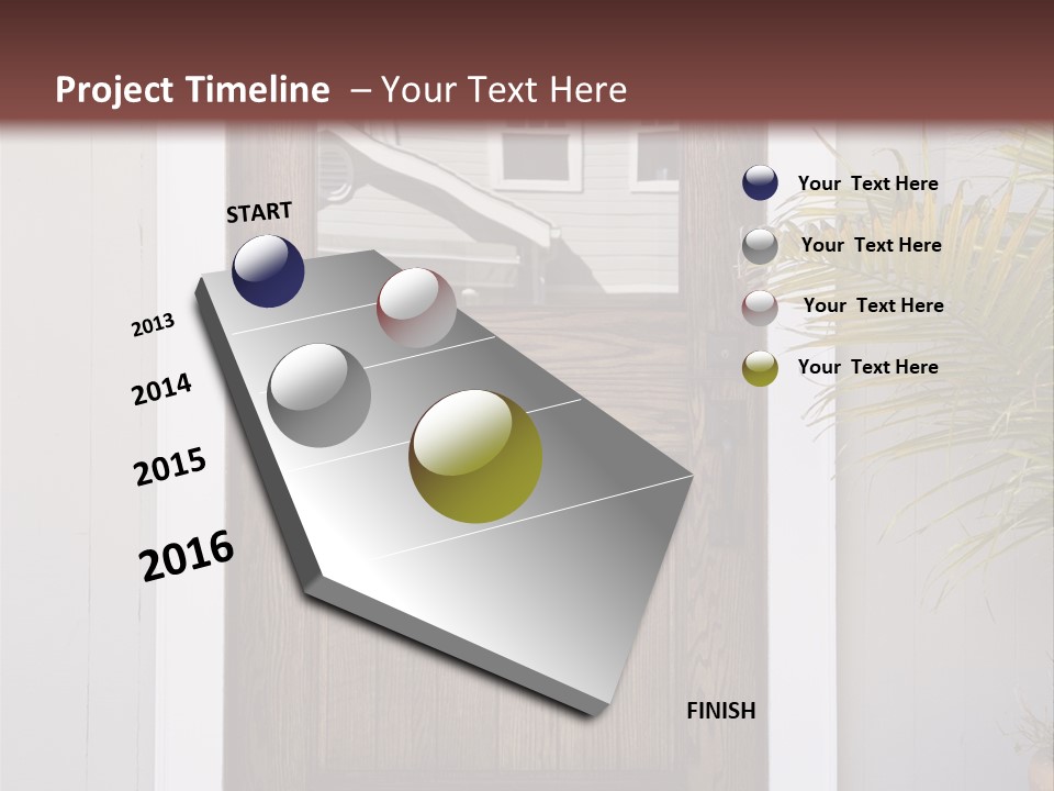 Reflection Vertical Front PowerPoint Template