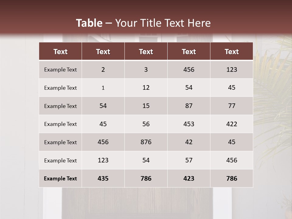 Reflection Vertical Front PowerPoint Template