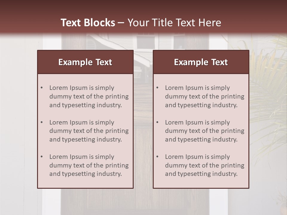 Reflection Vertical Front PowerPoint Template