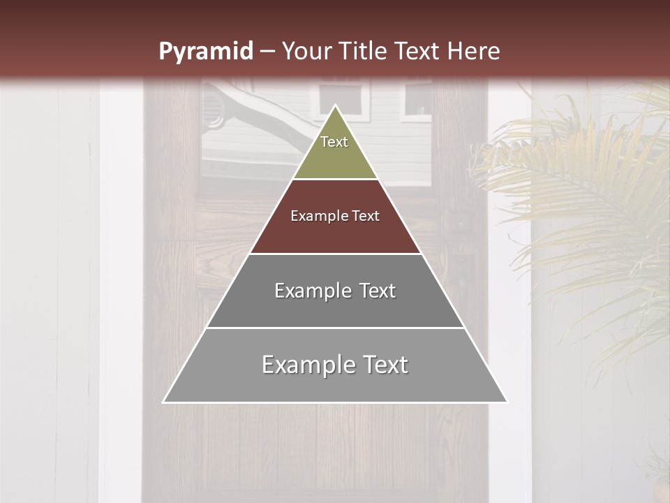 Reflection Vertical Front PowerPoint Template