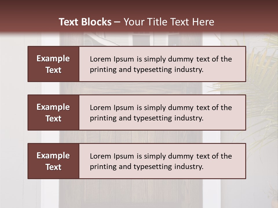 Reflection Vertical Front PowerPoint Template