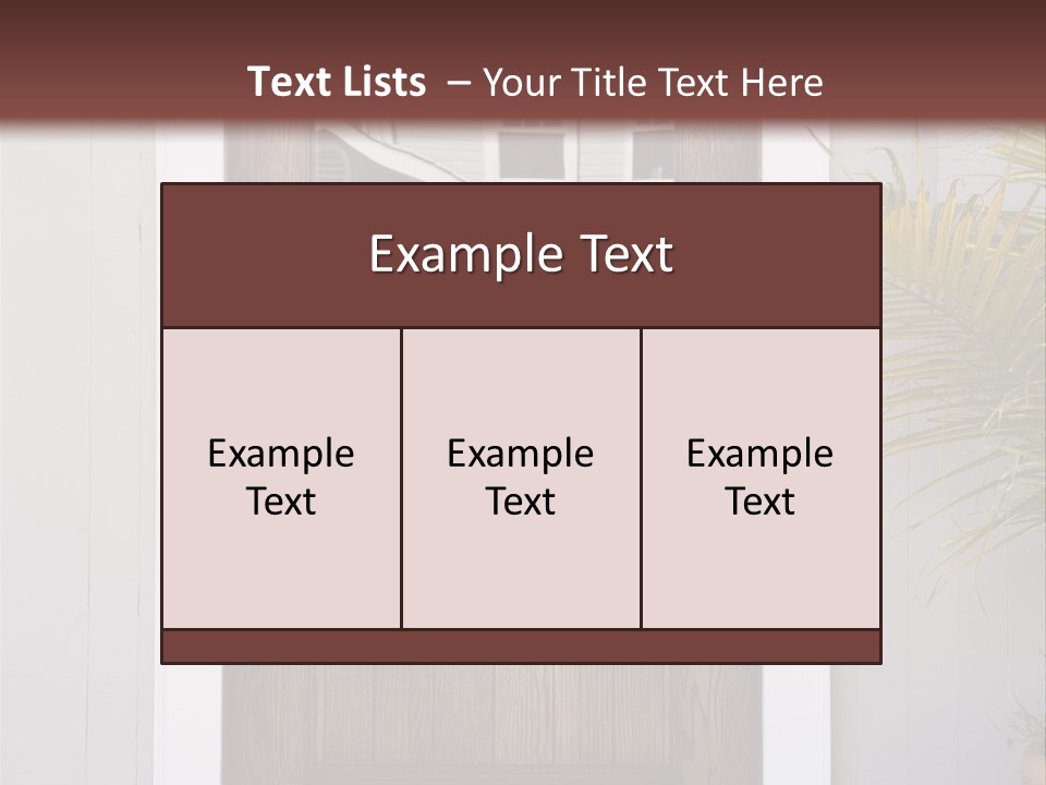 Reflection Vertical Front PowerPoint Template