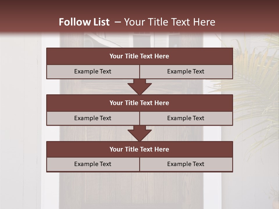 Reflection Vertical Front PowerPoint Template
