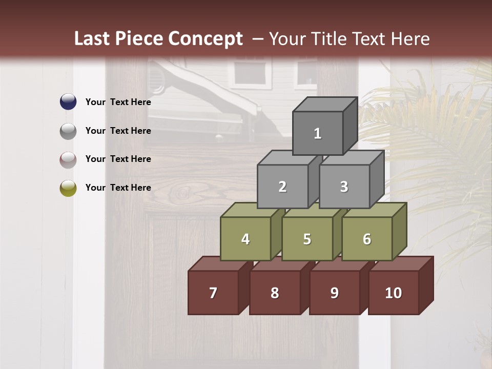 Reflection Vertical Front PowerPoint Template