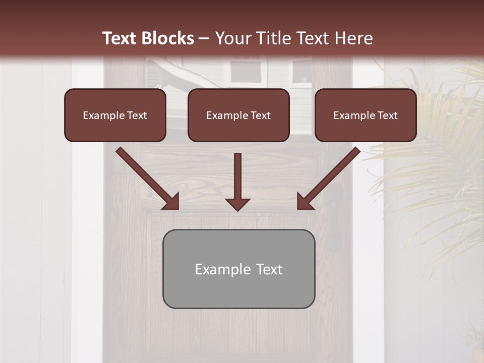 Reflection Vertical Front PowerPoint Template