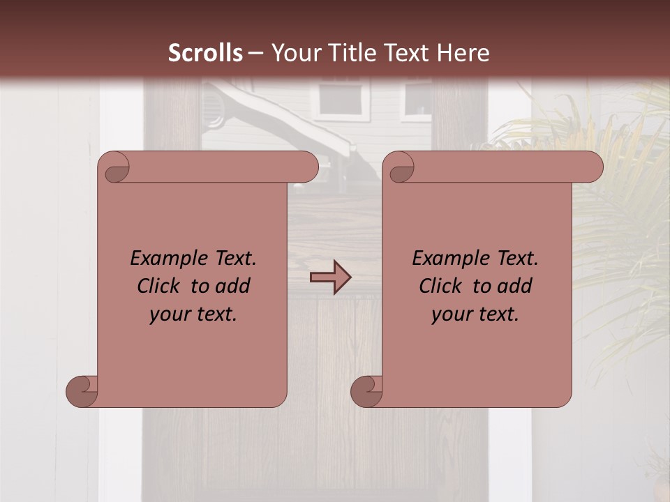 Reflection Vertical Front PowerPoint Template
